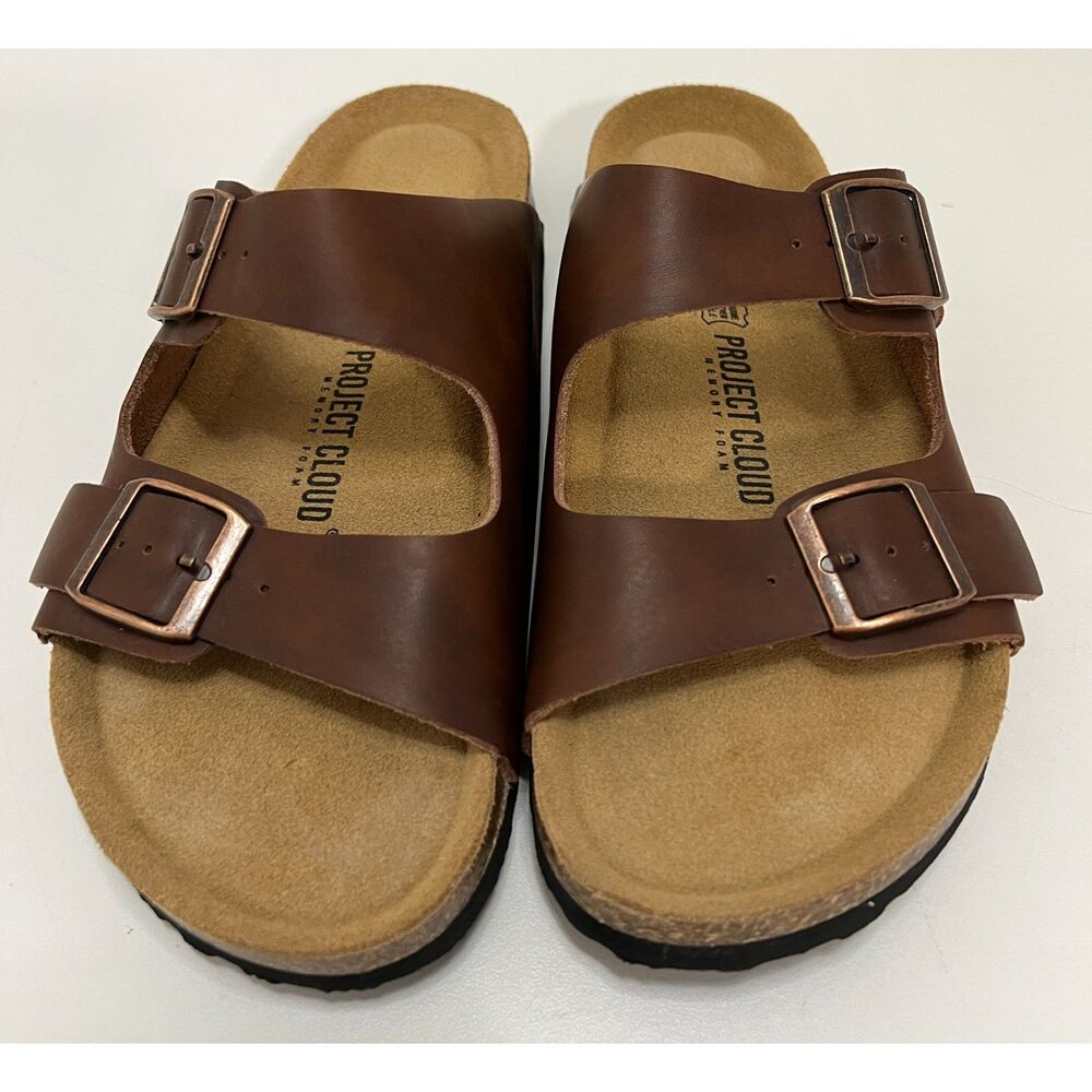 NWOT Project Cloud Women's Genuine Leather Venita Flat Sandal. Size 8.5